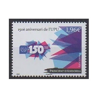 Buy this stamp of French Andorra of the year 2024 (150 ans de l'UPU).