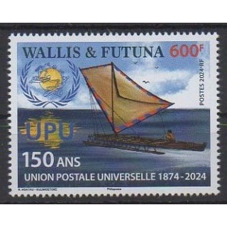 Acheter ce timbre de Wallis et Futuna de l'année 2024 (150 ans de l'UPU).