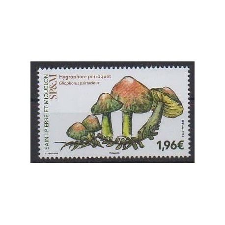 Saint-Pierre and Miquelon - 2024 - Hygrophore perroquet - Mushrooms