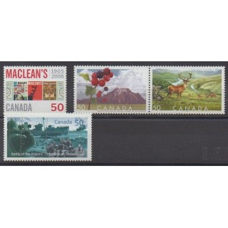 Acheter cette série de timbres du Canada de l'année 2005 (No 2156/2159).