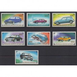 Mongolia - 1989 - Nb 1673/1679 - Cars