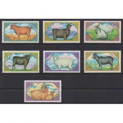 Mongolia - 1989 - Nb 1658/1664 - Mamals