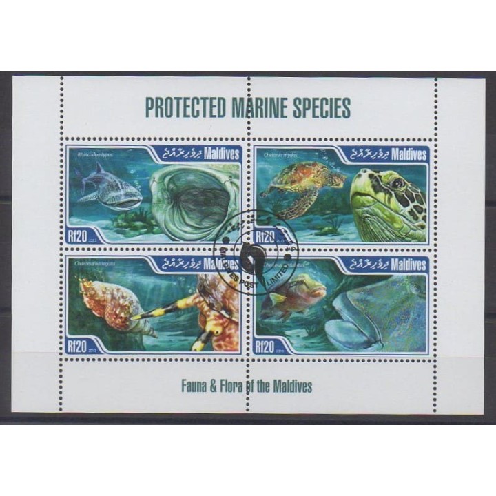Acheter cette série de timbres des Maldives de l'année 2013 (No 4111/4114). - Oblitéré