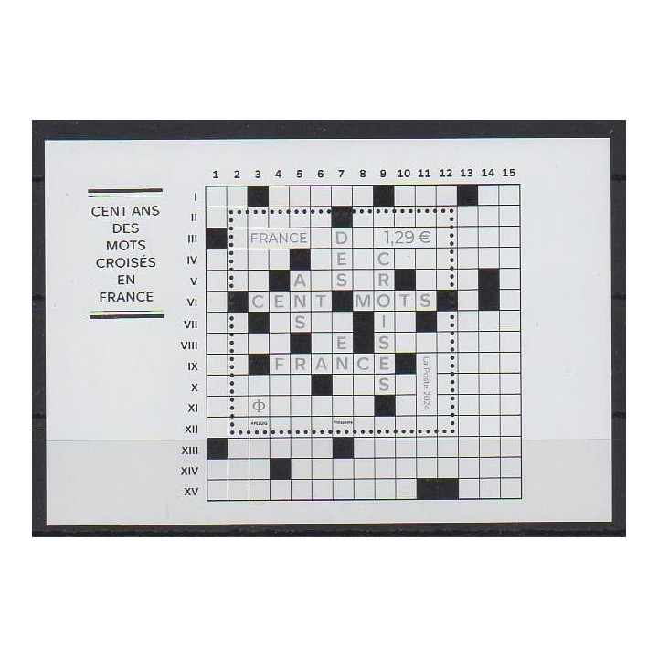 Buy this souvenir sheet  of France of the year 2024 (Nb BF Mots croisés).