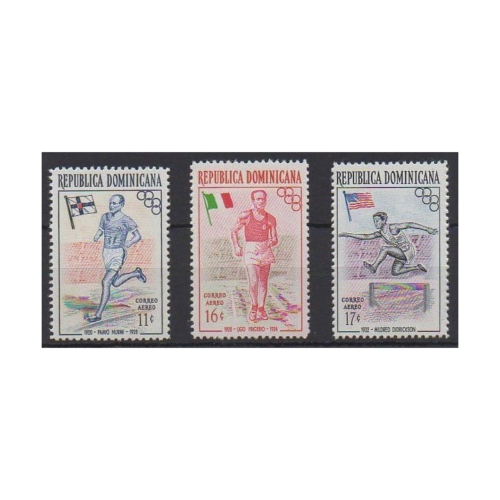 Buy these stamps of Republic Dominican  of the year 1957 (Nb PA101/PA103).