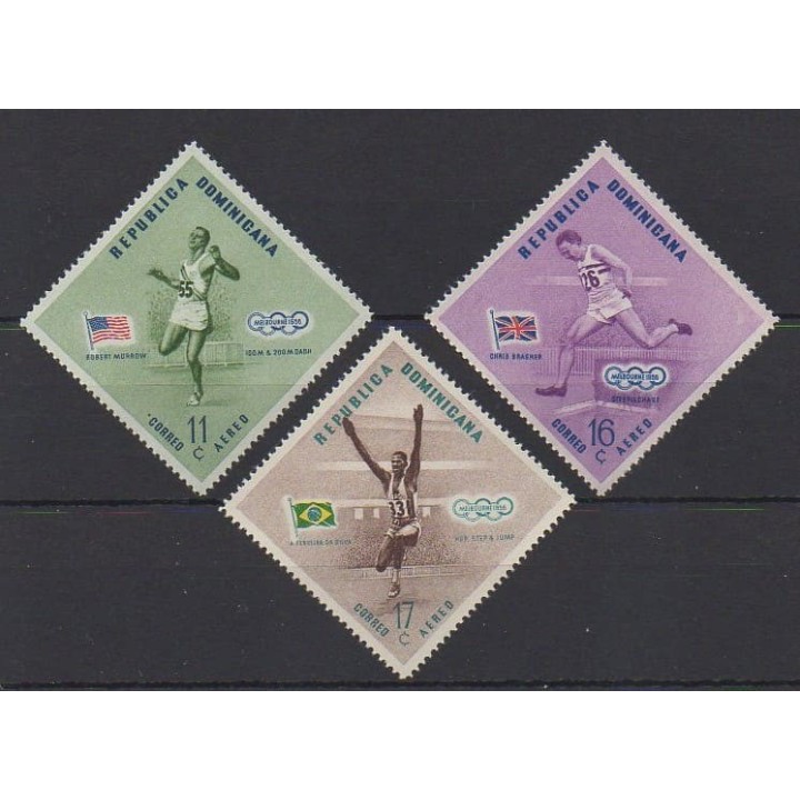 Buy these stamps of Republic Dominican  of the year 1957 (Nb PA108/PA110).