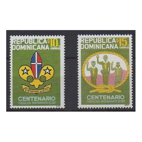 Dominicaine (République) - 2008 - No 1555/1556 - Scoutisme