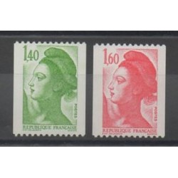 France - Varieties - 1982 - Nb 2191a/2192a