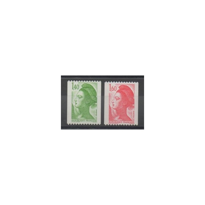 Stamps - France - Varieties - 1982 - Nb 2191a/2192a