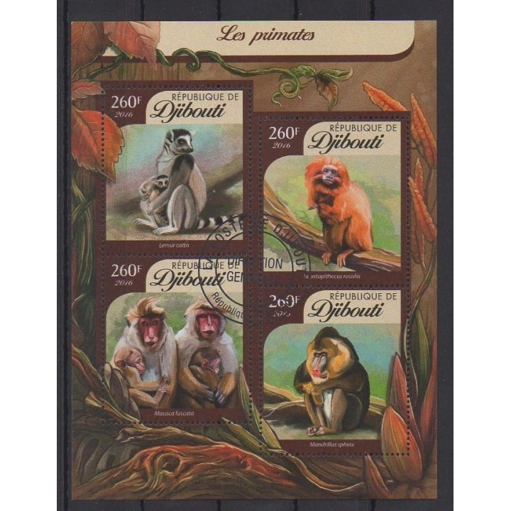 Acheter cette série de timbres de Djibouti de l'année 2016 (No 879/882). - Oblitéré