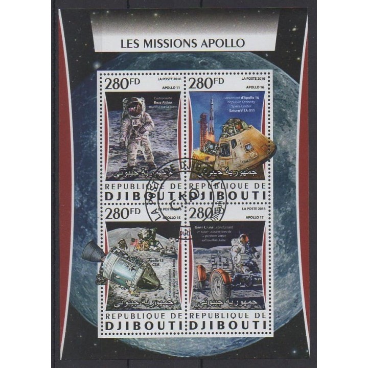 Acheter cette série de timbres de Djibouti de l'année 2016 (No 1095/1098). - Oblitéré