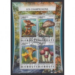 Djibouti - 2016 - Nb 1031/1034 - Mushrooms - Used