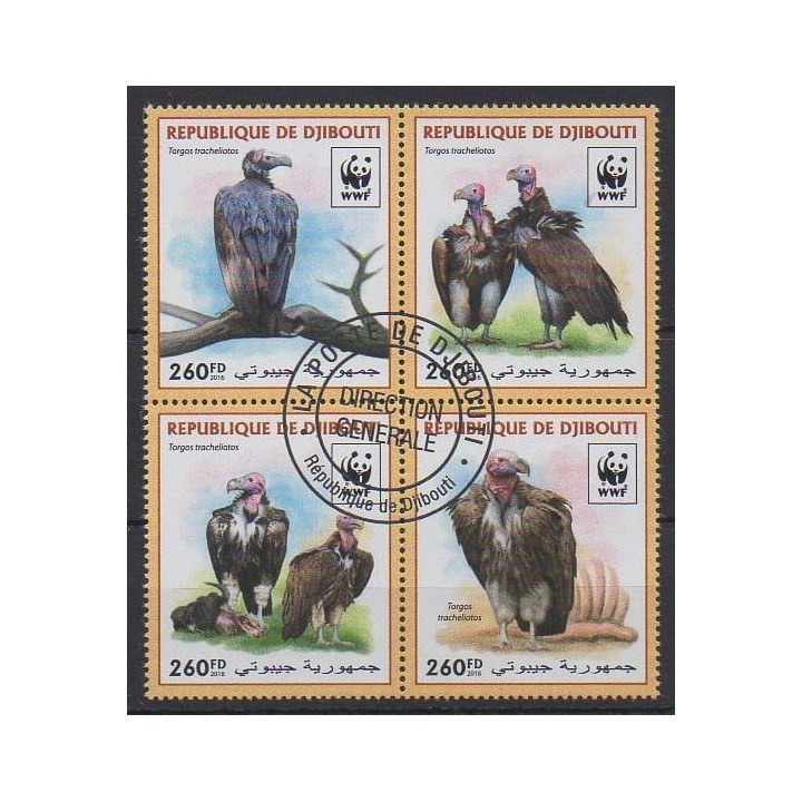 Acheter cette série de timbres de Djibouti de l'année 2016 (No 1264/1267). - Oblitéré