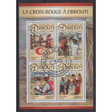 Djibouti - 2016 - No 1316/1319 - Santé ou Croix-Rouge - Oblitérés