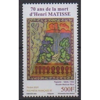 Acheter ce timbre de Polynésie de l'année 2024 (Henri Matisse).