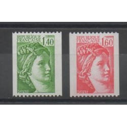 France - Varieties - 1981 - Nb 2157a/2158a