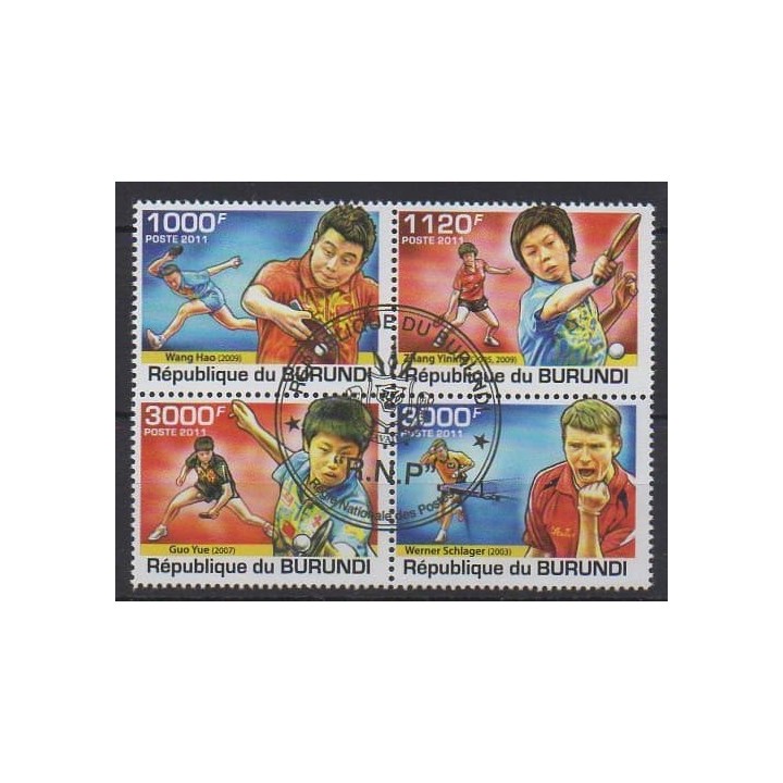 Acheter cette série de timbres du Burundi de l'année 2011 (No 1313/1316). - Oblitéré