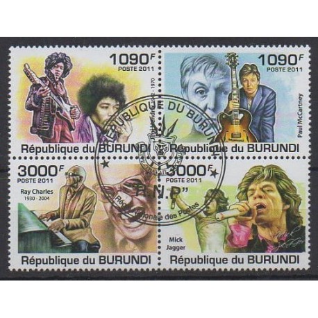 Burundi - 2011 - Nb 1297/1300 - Music - Used