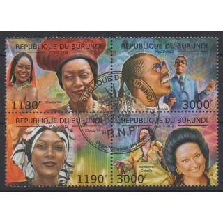 Acheter cette série de timbres du Burundi de l'année 2012 (No 1664/1667). - Oblitéré
