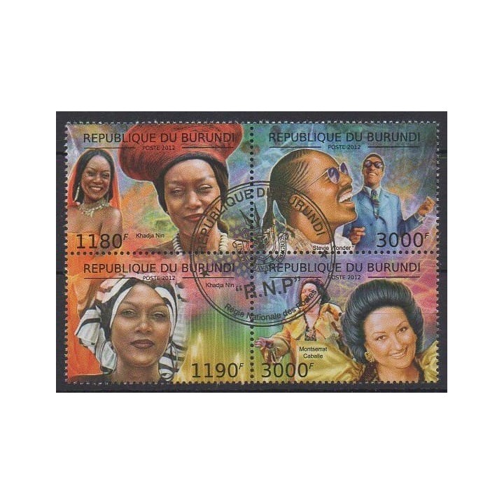 Acheter cette série de timbres du Burundi de l'année 2012 (No 1664/1667). - Oblitéré