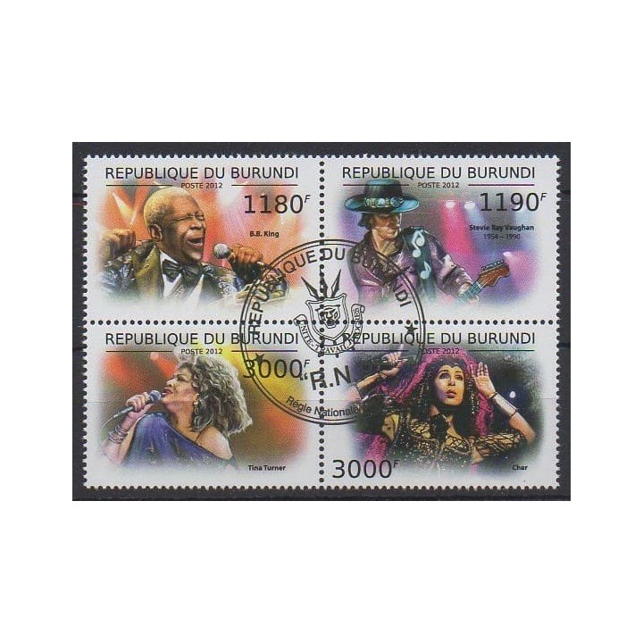 Acheter cette série de timbres du Burundi de l'année 2012 (No 1680/1683). - Oblitéré