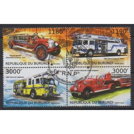 Burundi - 2012 - Nb 1830/1834 - Firemen - Used