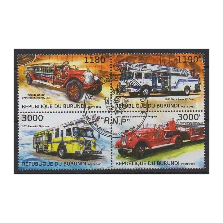Buy this set of stamps of Burundi of the year 2012 (Nb 1830/1834). - Used