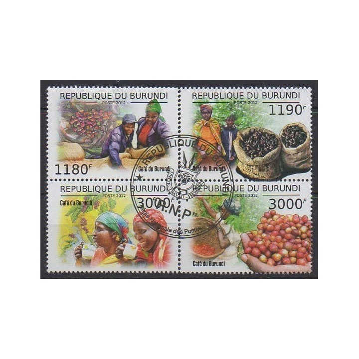 Buy this set of stamps of Burundi of the year 2012 (Nb 1648/1651). - Used