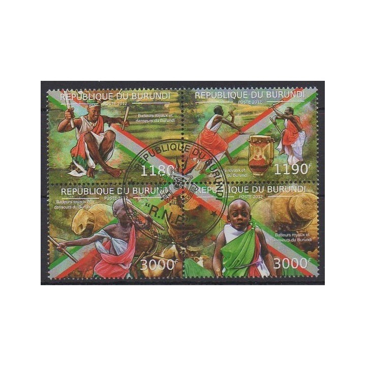 Acheter cette série de timbres du Burundi de l'année 2012 (No 1652/1655). - Oblitéré