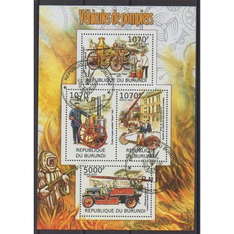 Burundi - 2012 - Nb 1485/1488 - Firemen - Used