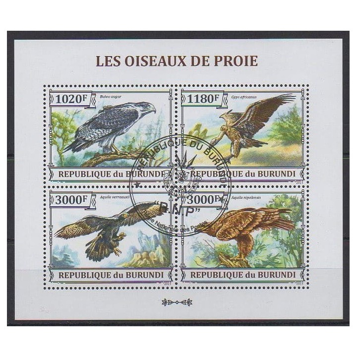Acheter cette série de timbres du Burundi de l'année 2013 (No 2166/2169). - Oblitéré