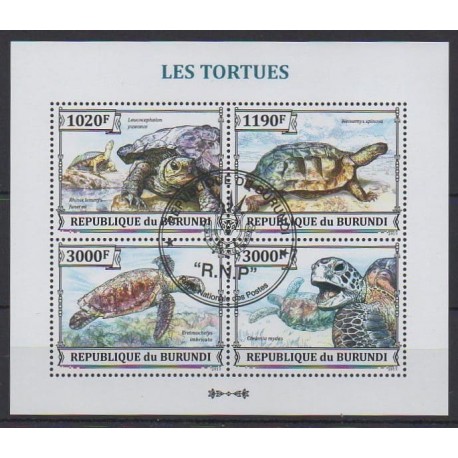 Burundi - 2013 - Nb 2114/2117 - Turtles - Used