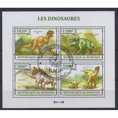 Burundi - 2013 - Nb 2118/2121 - Prehistoric animals - Used