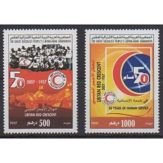 Acheter cette série de timbres de Libye de l'année 2008 (No 2458/2459).