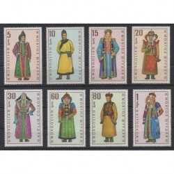 Mongolia - 1969 - Nb 477/484 - Costumes - Uniforms - Fashion