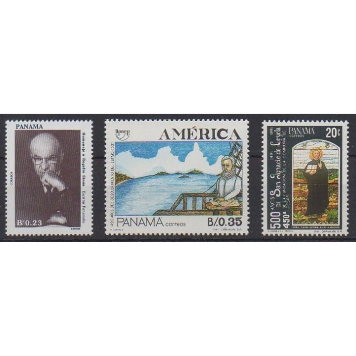 Acheter cette série de timbres du Panama de l'année 1991 (No 1076/1078).
