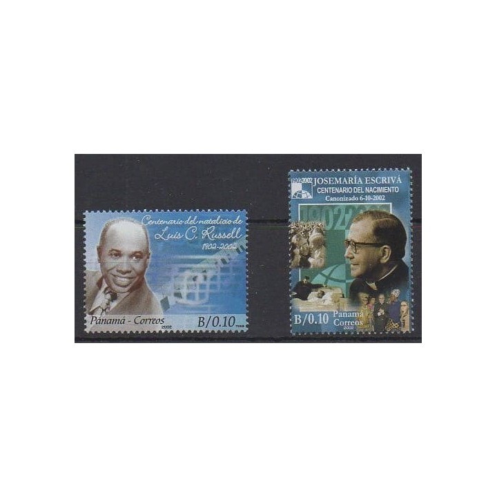 Buy this set of stamps of Panama of the year 2002 (Nb 1225/1226).