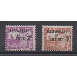 Buy this set of stamps of Wallis and Futuna of the year 1927 (Nb T9/T10). - Mint hinged