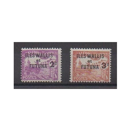 Wallis and Futuna - 1927 - Nb T9/T10 - Mint hinged