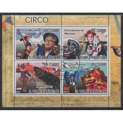 São Tomé and Príncipe - 2008 - Nb 2744/2747 - Circus or magic - Used