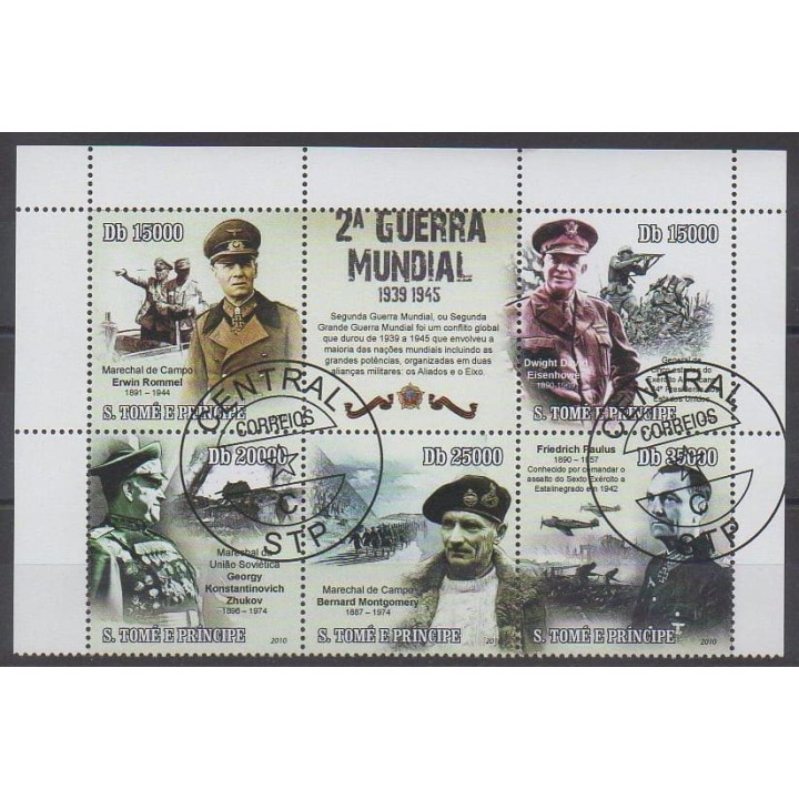 Acheter cette série de timbres de Sao Tomé-et-Principe de l'année 2010 (No 3613/3617). - Oblitéré