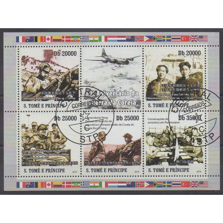 Acheter cette série de timbres de Sao Tomé-et-Principe de l'année 2010 (No 3662/3666). - Oblitéré