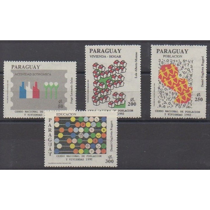Acheter cette série de timbres du Paraguay de l'année 1992 (No 2576/2579).