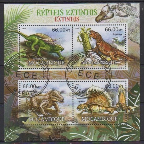 Mozambique - 2012 - Nb 4737/4742 - Prehistoric animals - Used