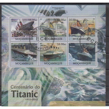 Mozambique - 2012 - Nb 4867/4872 - Boats - Used