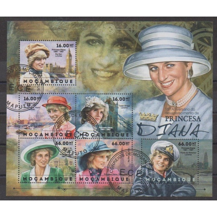 Acheter cette série de timbres du Mozambique de l'année 2012 (No 5089/5094). - Oblitéré
