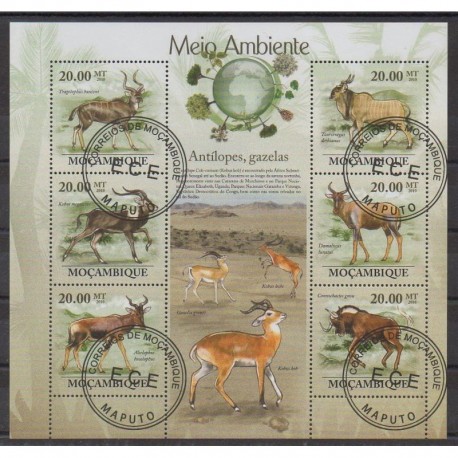 Mozambique - 2010 - Nb 2974/2979 - Mamals - Used