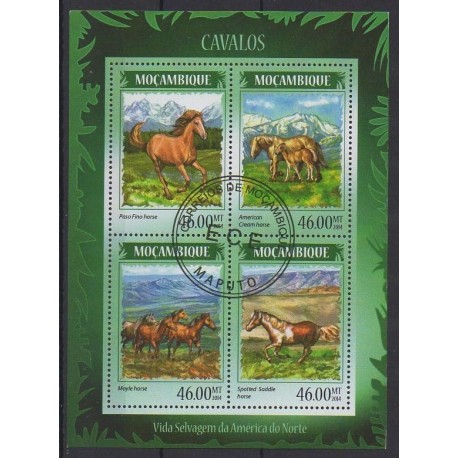 Mozambique - 2014 - Nb 6011/6014 - Horses - Used