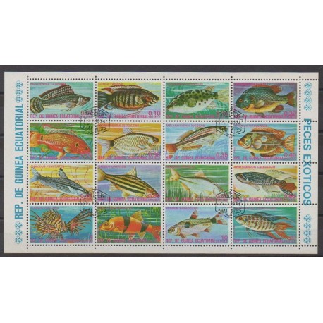 Equatorial Guinea - 1975 - Nb 72 et PA56 - Sea life - Used