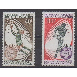 Buy these stamps of Republic of Congo of the year 1973 (Nb PA179/PA180).